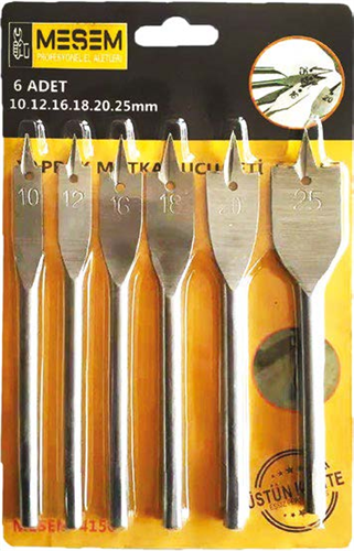 Yaprak Matkap Ucu 6’lı Set (20/Paket)